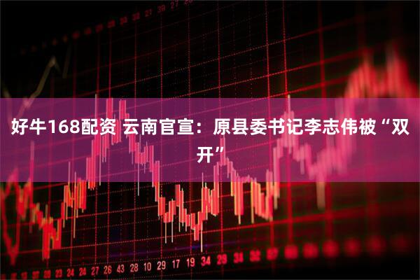 好牛168配资 云南官宣：原县委书记李志伟被“双开”